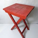 old folding wooden side table