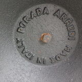 Porada Arredi Black Metal Minimalistic Magazinine Rack, 1980's, Italy