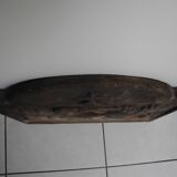 Ancienne plaque de cheminée en fonte salamandre