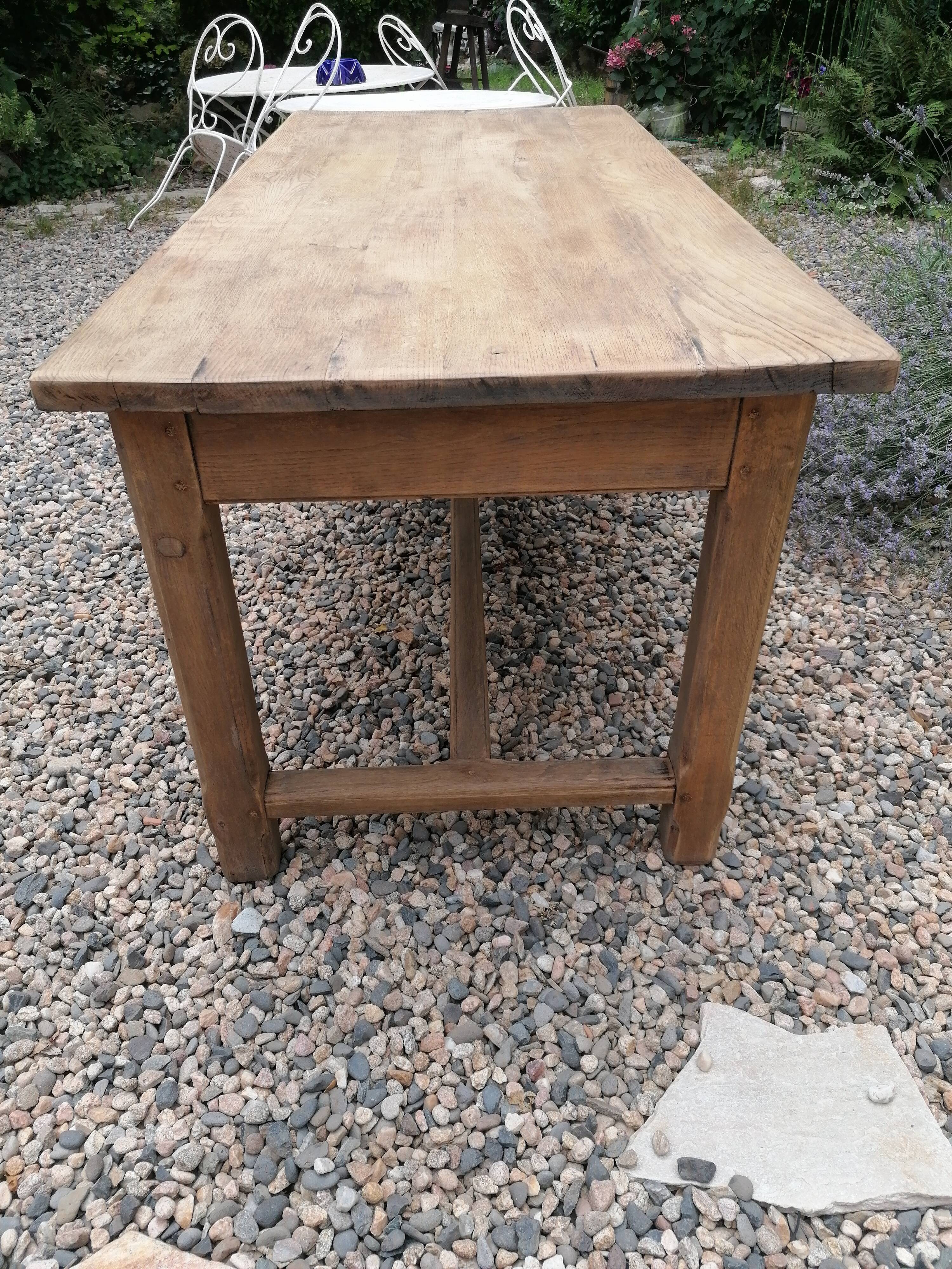 Farm table in oak