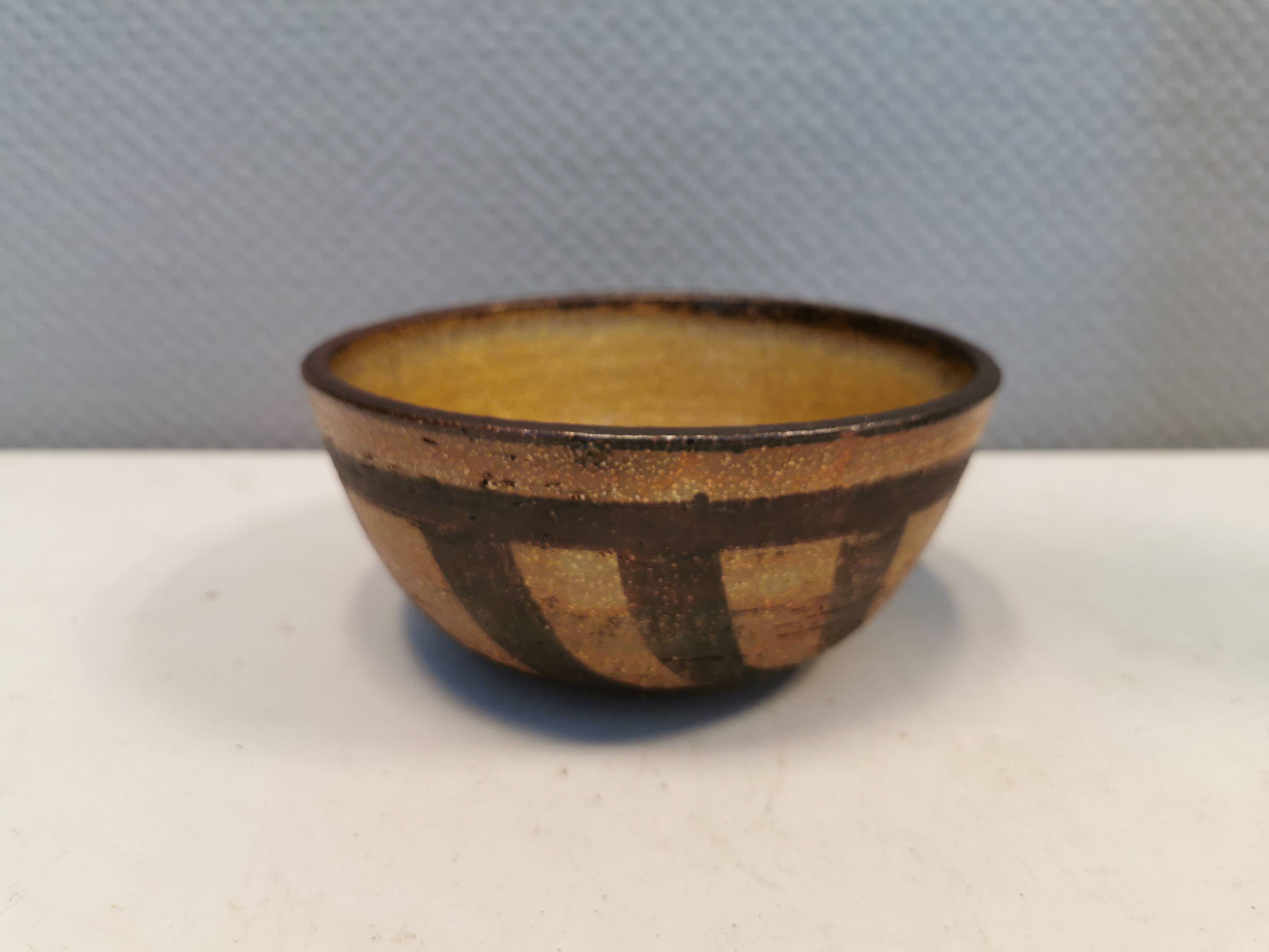 Ceramic bowl designed by Noomi Backhausen for Søholm Denmark in the 1960s.