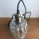 Suspension Avec Globe En Verre Vintage Système Électrique Neuf