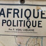 Old map Political Africa - n°17 and 17 bis by Vidal Lablache