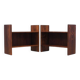 2 Danish rosewood floor-standing shelves, 1970s