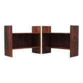 2 Danish rosewood floor-standing shelves, 1970s