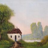 Oil painting on canvas