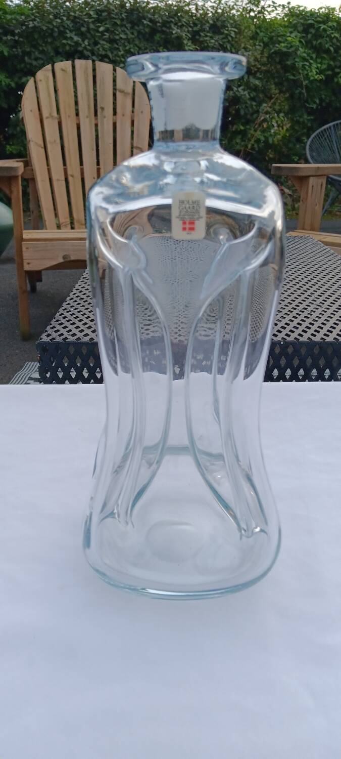 Carafe kastrup glas kluk kluk - jacob e.bang - holmegaard danemark mod