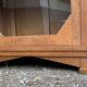 Art deco glass china cabinet in burr walnut 1930