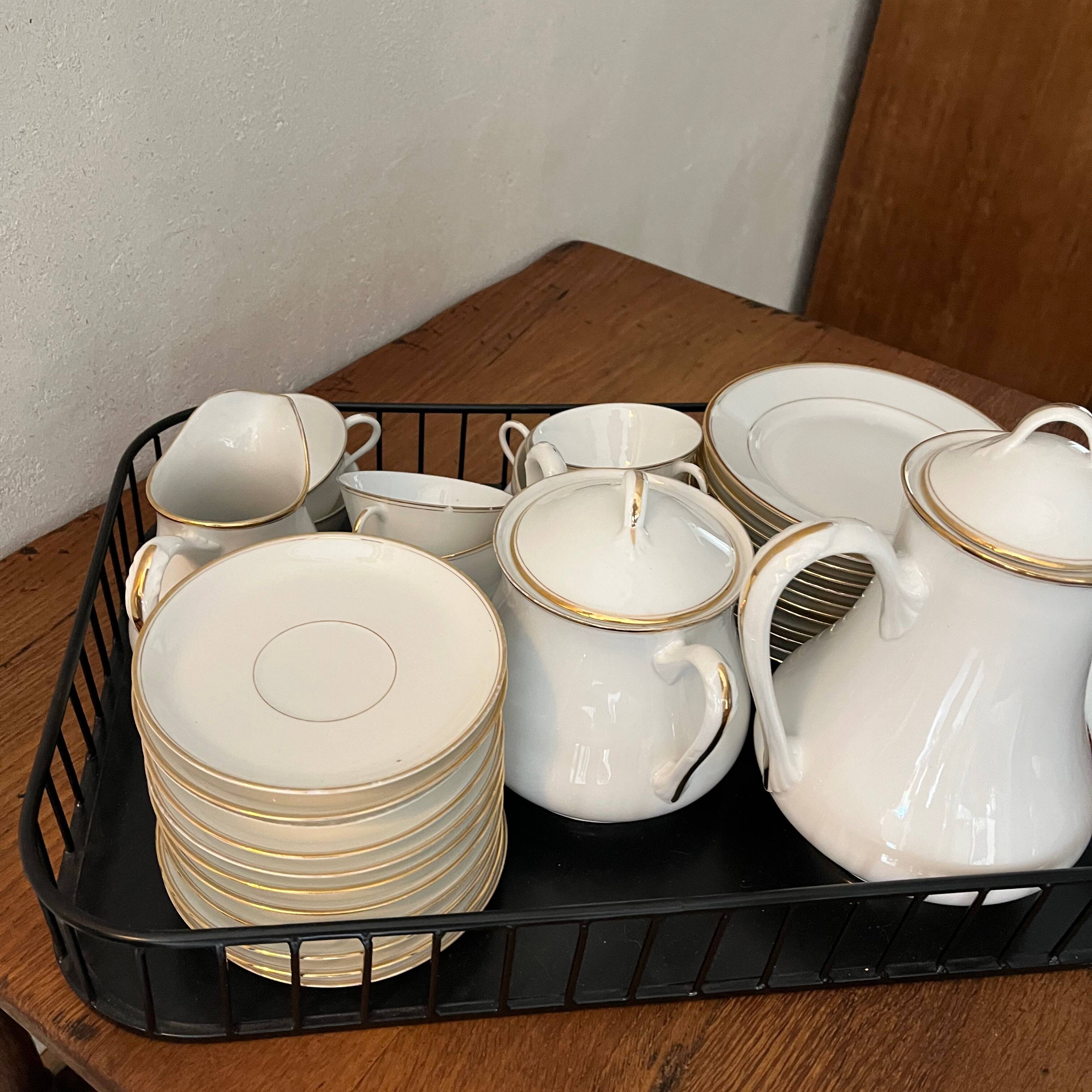 Limoges porcelain coffee service