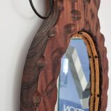 Brutalist vintage mirror