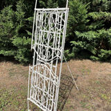 Folding child's bed with wrought iron canopy or romantic garden bench 19th