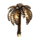 Palm wall lamp year 1970