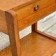 vintage geometric bedside cabinet