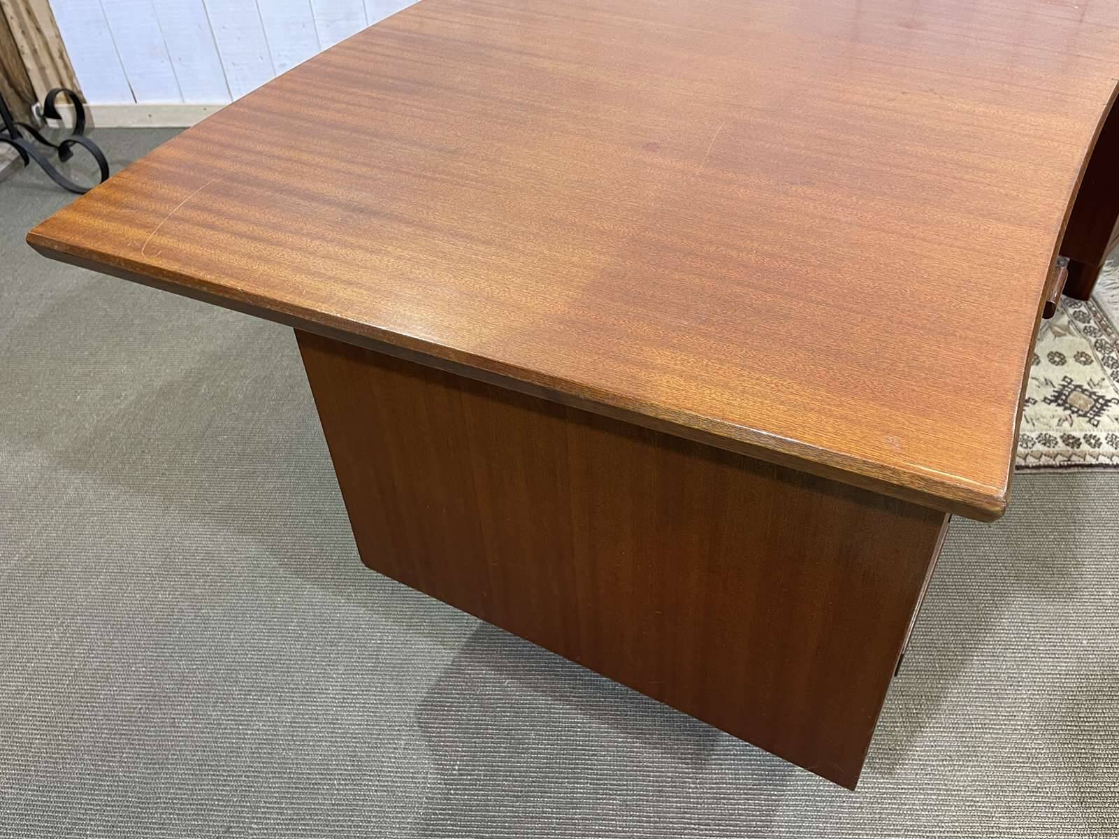 1960s mahogany executive desk - can be dismantled into 3 parts
