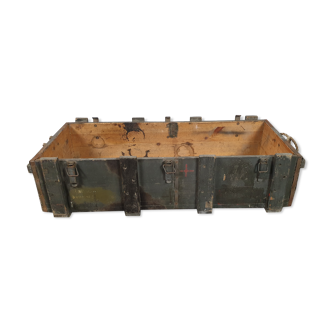 Old wooden military transport crate
