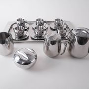 Service à café et à thé, design italien, années 1980, fabriqué en Italie.