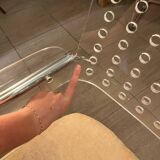 Set of 7 vintage space age plexi chairs