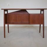 Teak Desk By Gunnar Nielsen For Tibergaard, 1960s.