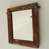 Antique solid wood mirror early 20th century 26*22