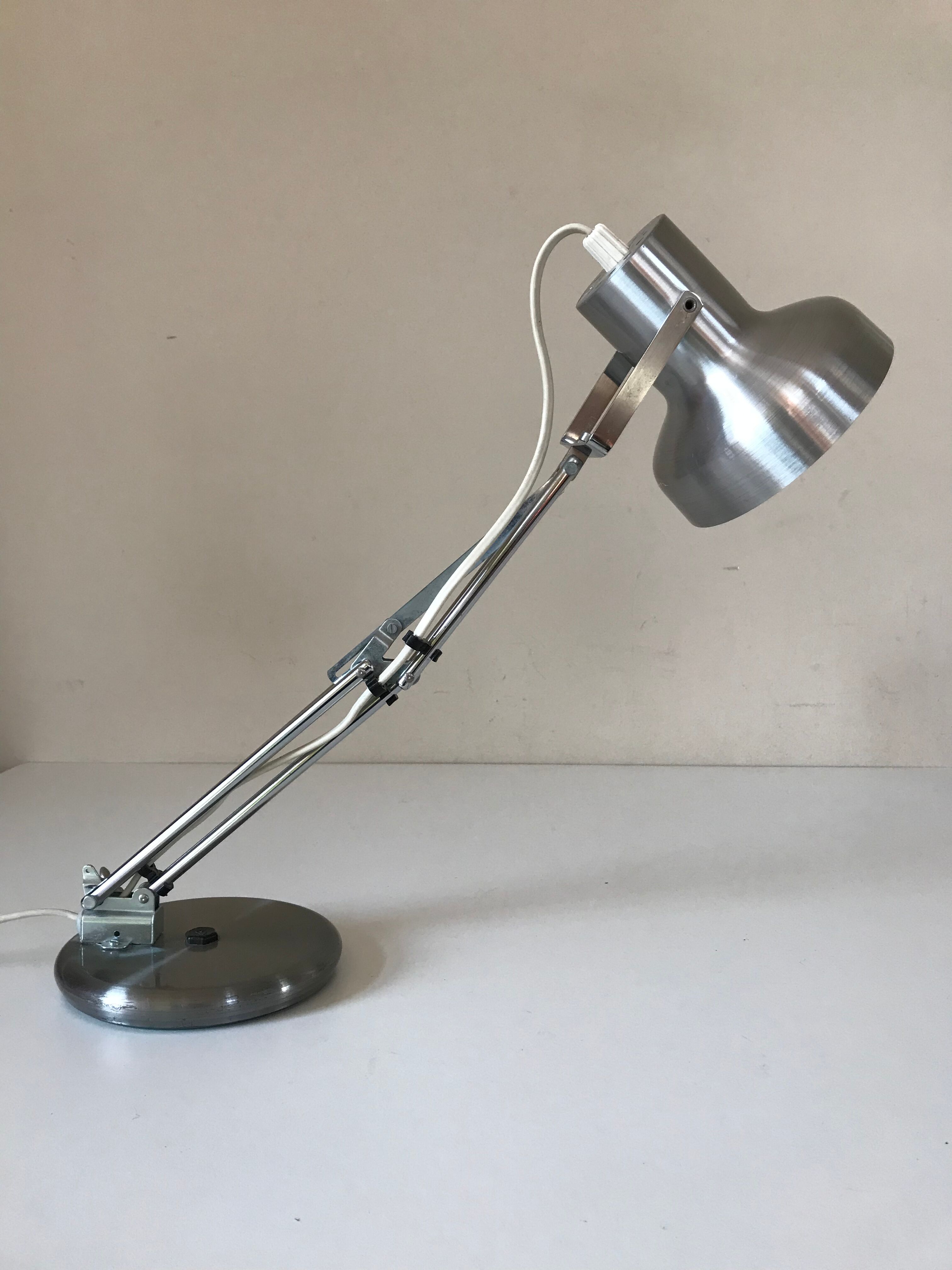 Lampe articulée aluminor design vintage Annees 70