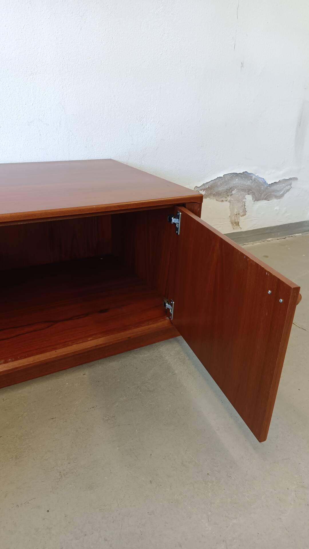 Low teak chest
