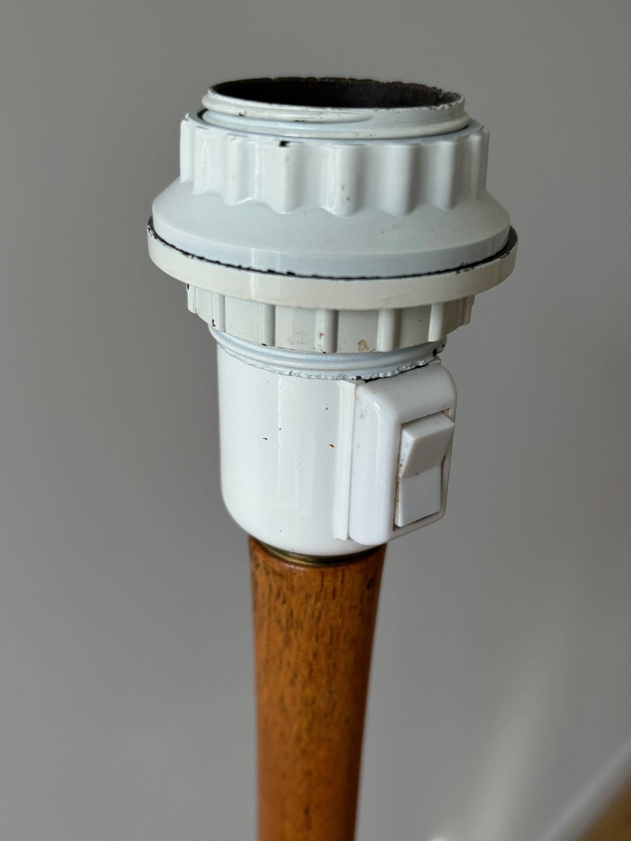 beech floor lamp - Sweden 50s/60s