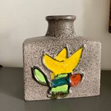 Vase Fat Lava West Germany 1980s