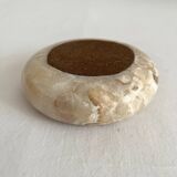 Vintage Alabaster Round Ashtray