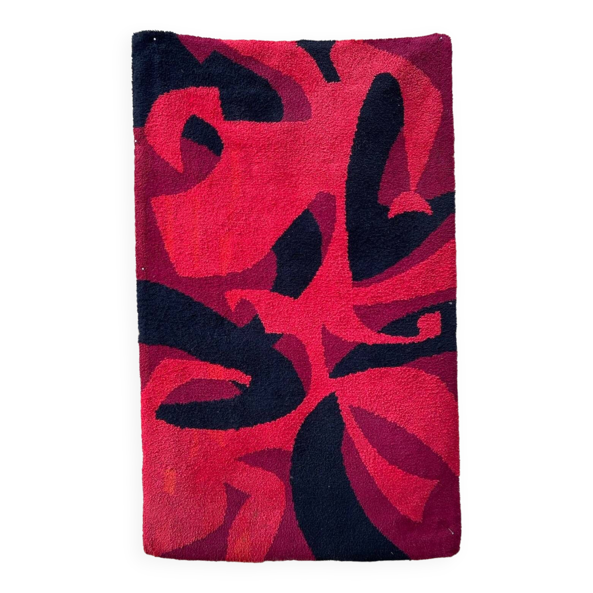 Abstract Wool Rug from the 70s