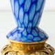 Bohemian Blue Art Glass Table Lamp, Czechoslovakia, circa 1920s