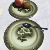 6 Gien dessert anemones opaque porcelain porcelain