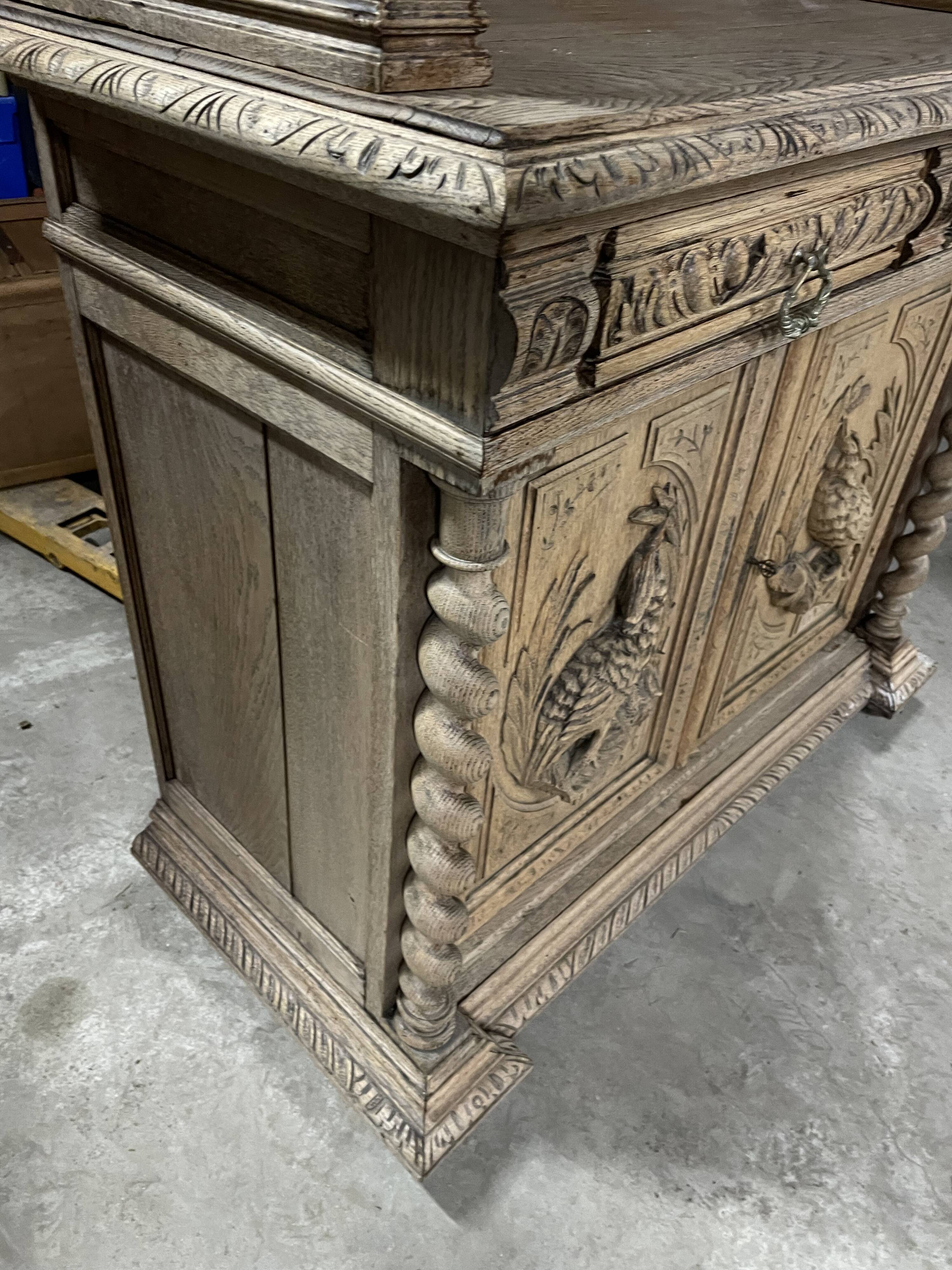 Hunting buffet with 2 bodies