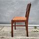 Set de 2 chaises bistrot 1950 bois et rotin