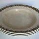 3 old ironstone soup plates