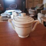 Limoges porcelain sugar bowl – gold decoration – 1950s