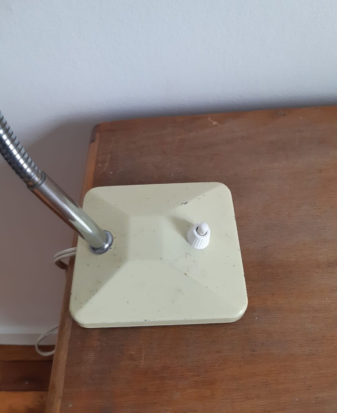 Vintage lamp on base