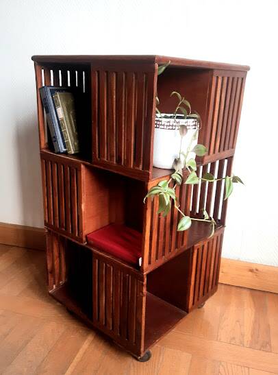 Scandinavian vintage teak bookcase, 1960s