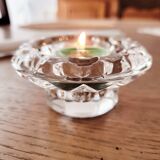 Glass candle holder