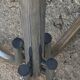 Vintage 1970s chrome metal coat rack