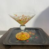 Clichy glass fruit bowl