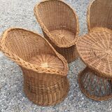 Wicker lounge