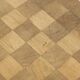 Rustic Vintage Brutalist Mid-Century Coffee Table in Oak