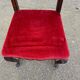 Louis XV dining chair, solid wood, burgundy velvet.