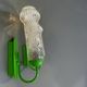 Pair German green wall sconces by Graewe