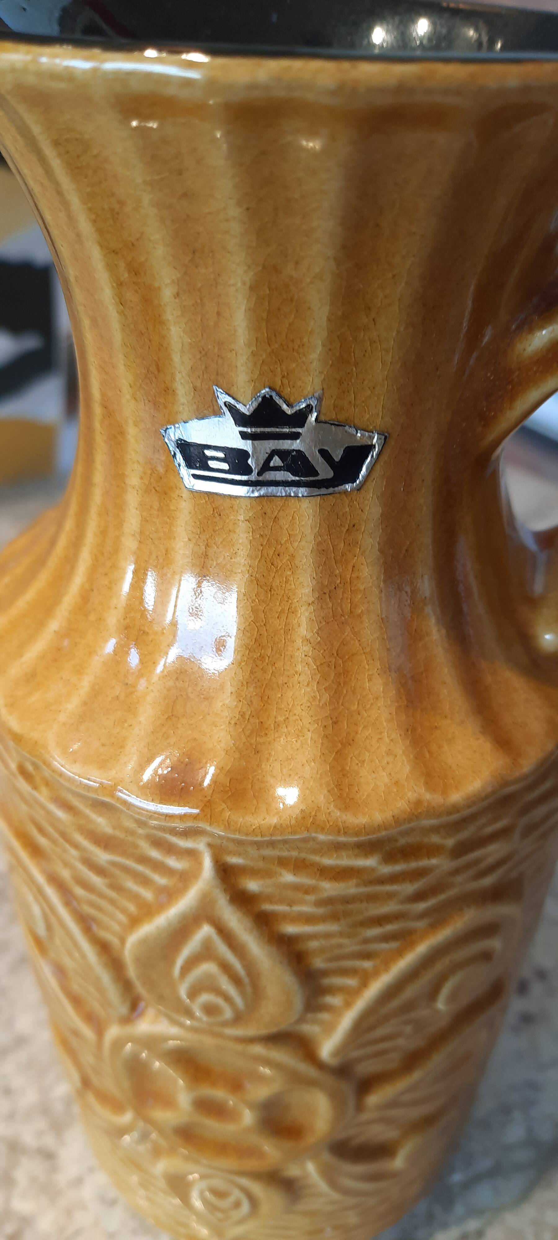 Numbered ceramic vase Germany Vintage