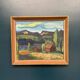 Huile sur panneau suédois – Paysage de montagne par Kerstin Flyckt