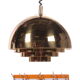 Vintage brass hanging lamp by Vereinigte Werkstatten Collection, 1960