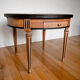 Round wooden hot water bottle coffee table