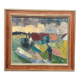 Huile sur toile suédoise – « Fermes » par Arnold William Pedersen