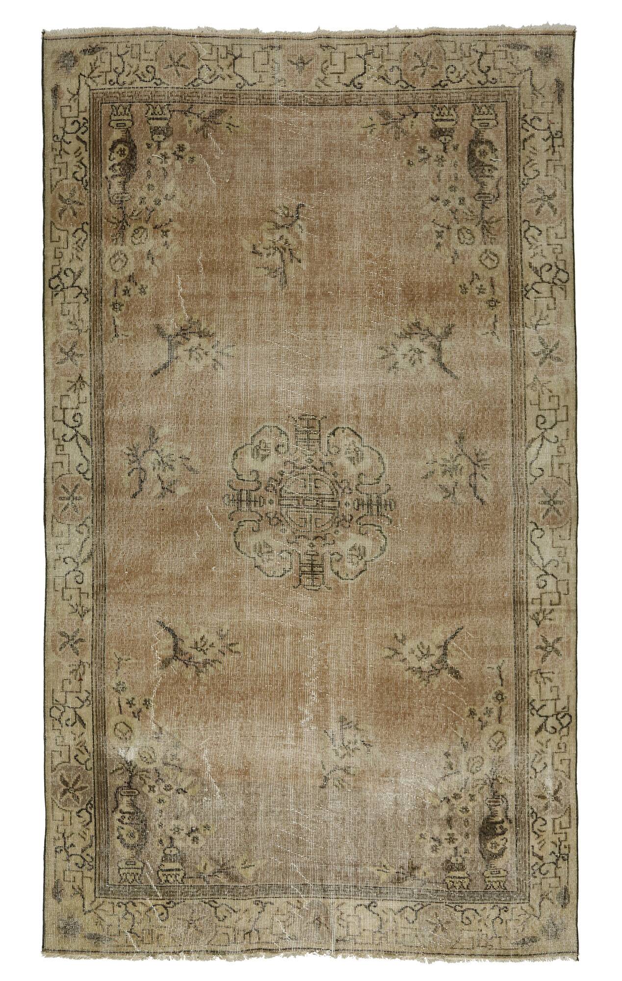 Anatolian handmade vintage rug 269 cm x 160 cm
